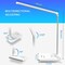 LED Desk Lamp with USB Charging Port, Dimmable Eye-Caring Reading Desk Light for Home, with 5 Brightness Level & 3 Lighting Modes, Touch Control, Auto Timer (White)